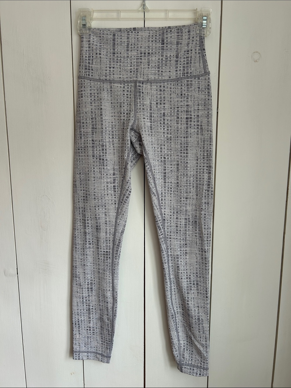 lululemon athletica Gray Patterned High-Rise Leggings